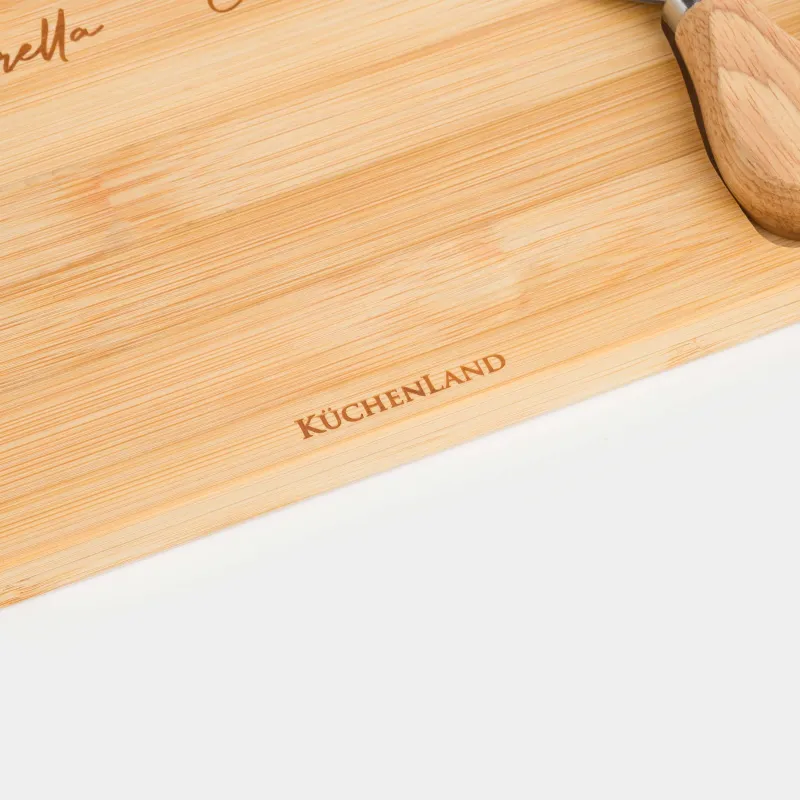 Cheese set, 7 items, dish board/bowl, ceramic / bamboo, Cheese, image-2