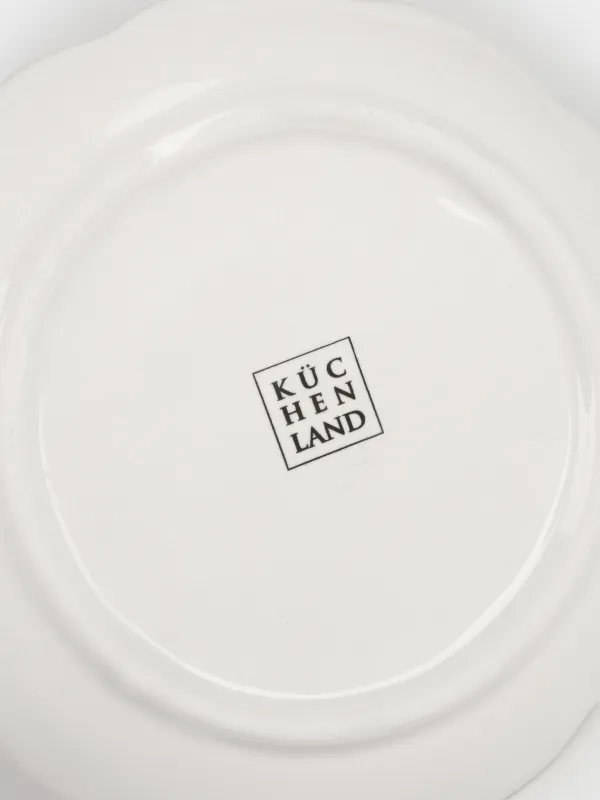 Jewelry holder, 13x10 cm, ceramic, Milky gold, Flowers, Bloome, image-4