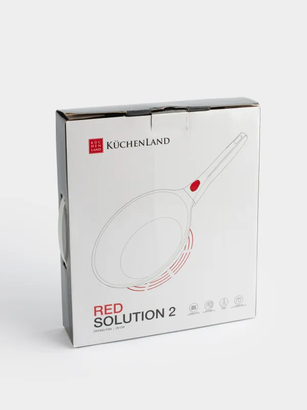 Frying pan, 28 cm, removable handle, coated, aluminum, Solution Red 2, image-8