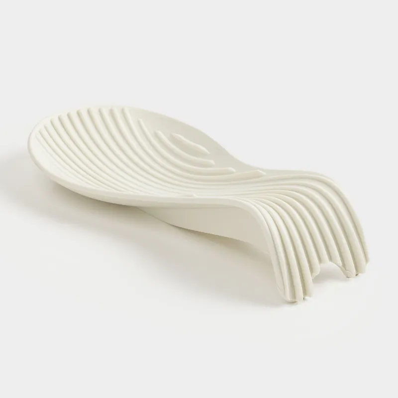 Spoon stand, 23 cm, silicone, beige, Wavelet, image-4
