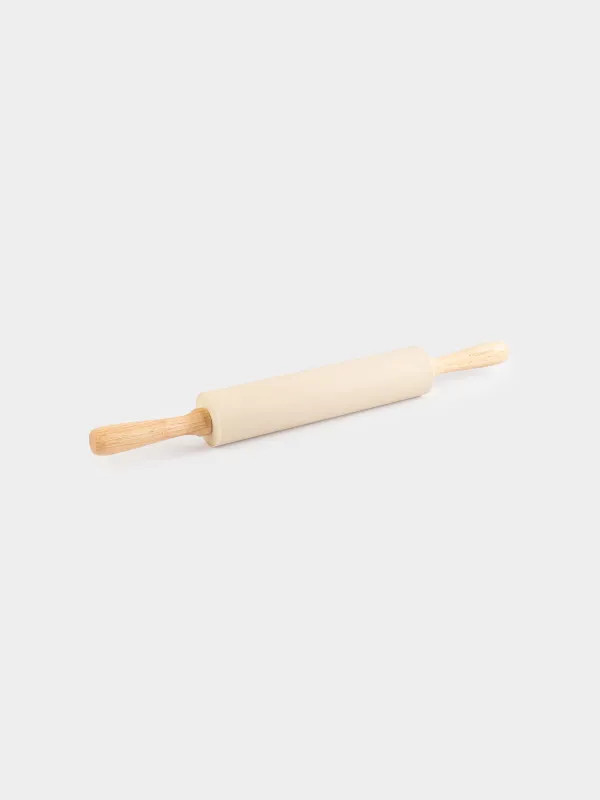 Rolling pin, 48 cm, silicone / wood, beige, Bakery, image-4