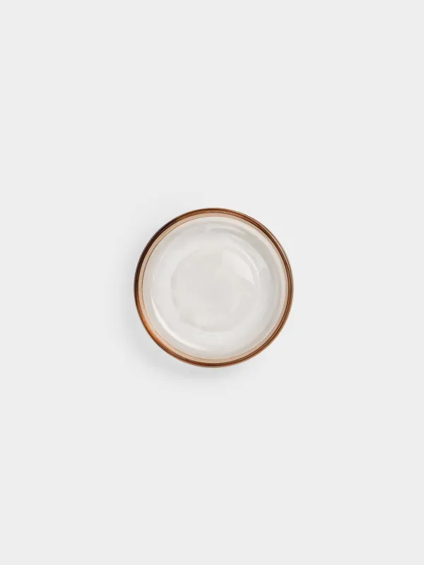 Soap dish, 12 cm, glass, oval, brown, Gradient, Rachas, image-2