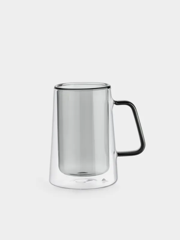 Mug, 300 ml, 2 pcs, glass B, grey, Air Color, image-1