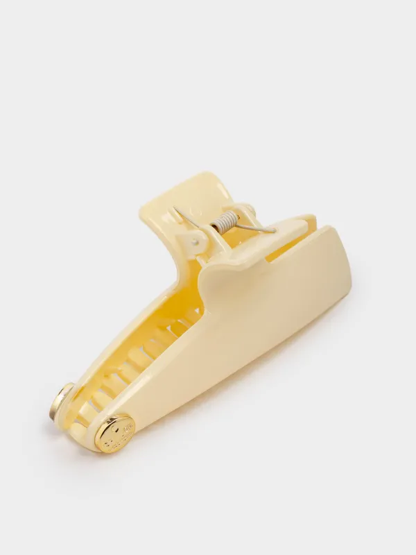 Hair clip, 12 cm, Acrylic / metal, color, Crab, Hair basic, image-5