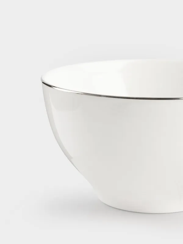Bowl, 12x6 cm, 2 pieces, porcelain F, white, Ideal silver, image-2