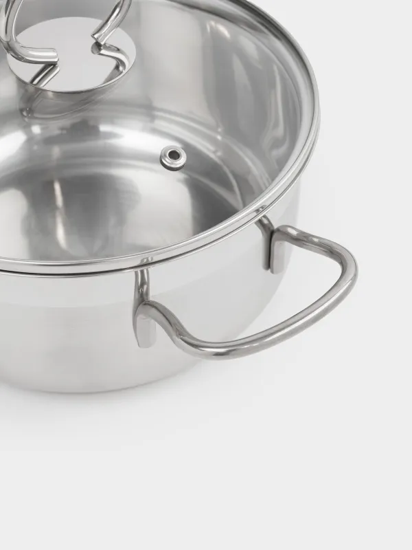 Set of dishes, 3 items, steel / glass, Egoist lite, image-2