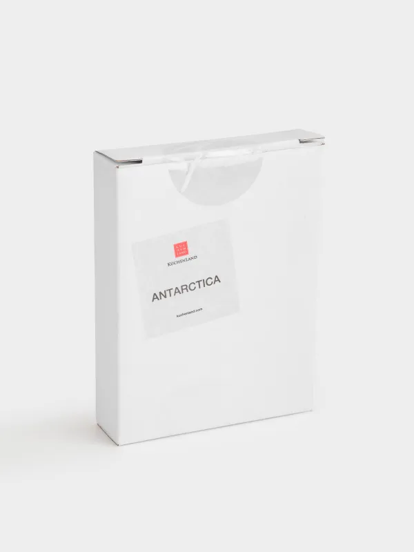 Soap dish, 13x9 cm, porcelain P, oval, white and silver, Antarctica, image-4