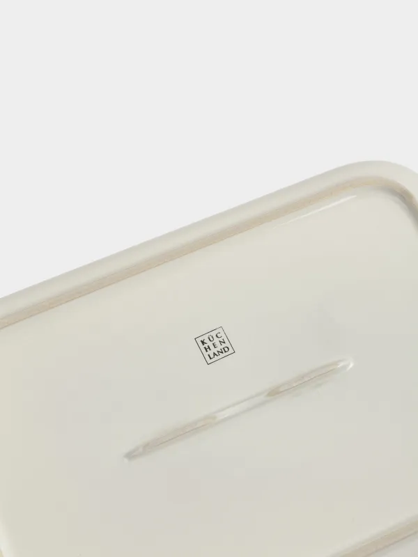 Baking dish, 34x24 cm, ceramic, rectangular, milk, Cakes ivory, image-6