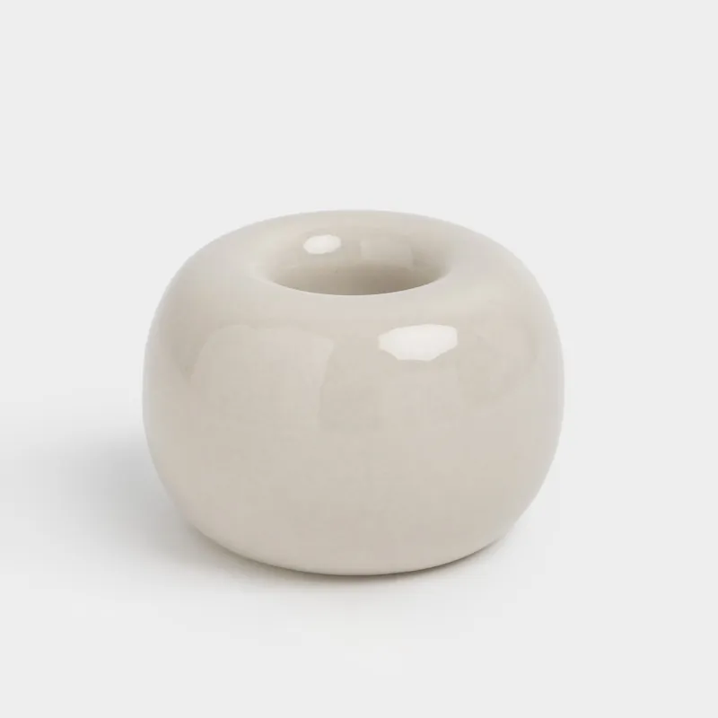 Toothbrush holder, 3 cm, ceramic, beige, Nira