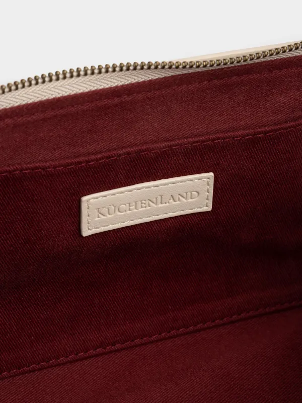 Makeup bag, 28x15 cm, polyurethane, beige, Revon, image-2