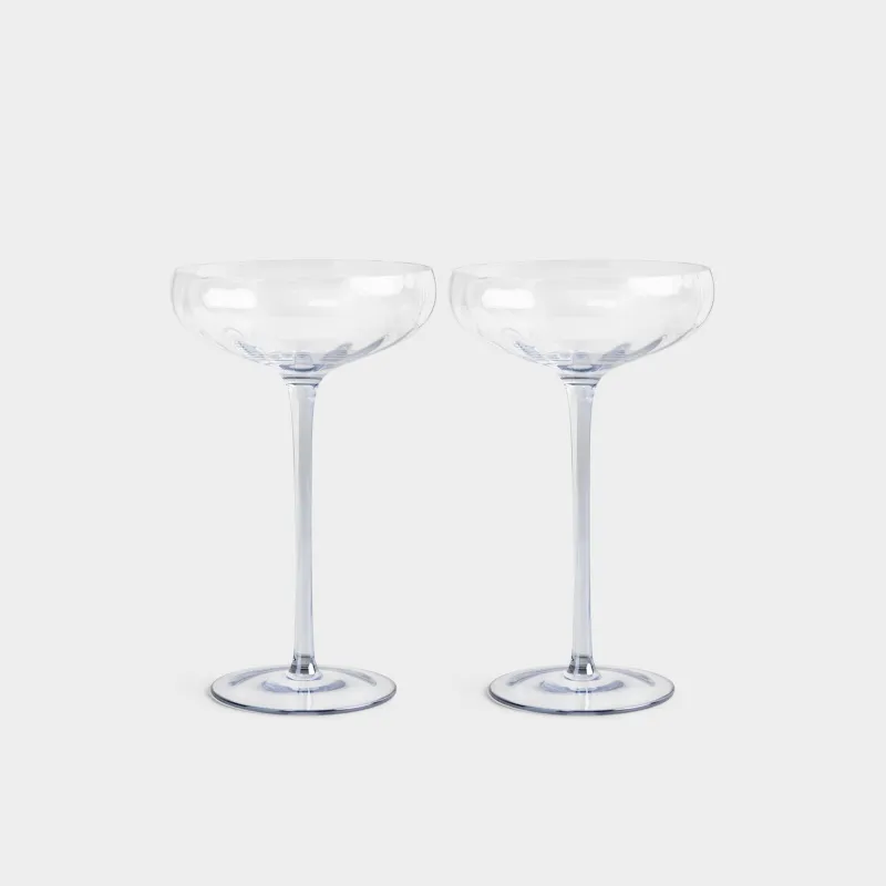 Drinking glass, 220 ml, 2 pcs, glass, blue, Filo R color