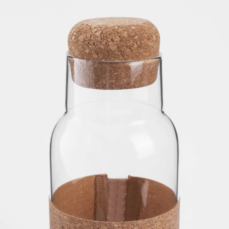 Beverage bottle, 1.25 l, with zarf, Used glass stopper, Clear font, image-3