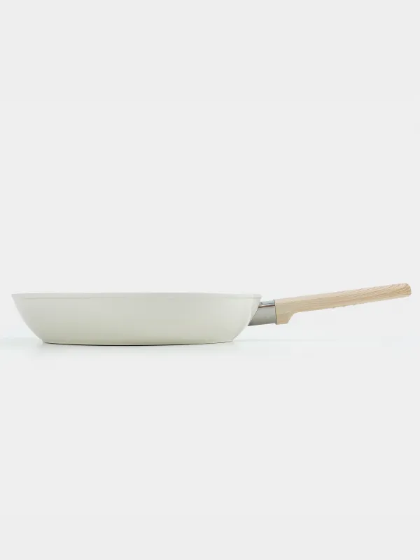 Frying pan, 28 cm, coated, aluminum, milk, Sentimentality, image-1