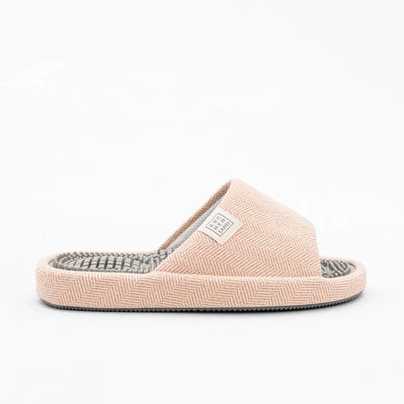 Women's slippers, home, p. 36-37, polyester / rubber, beige, Lint