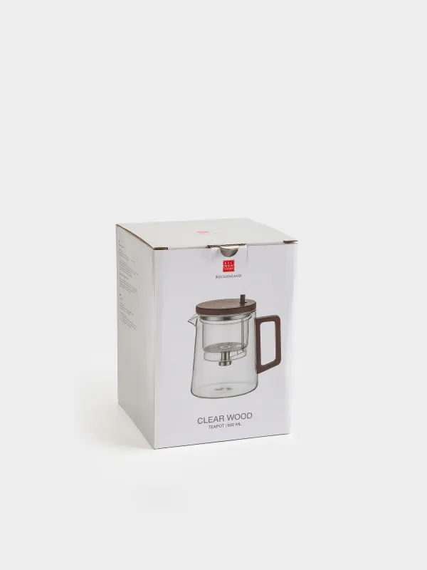 Teapot, 600 ml, glass B, Clear wood, image-8