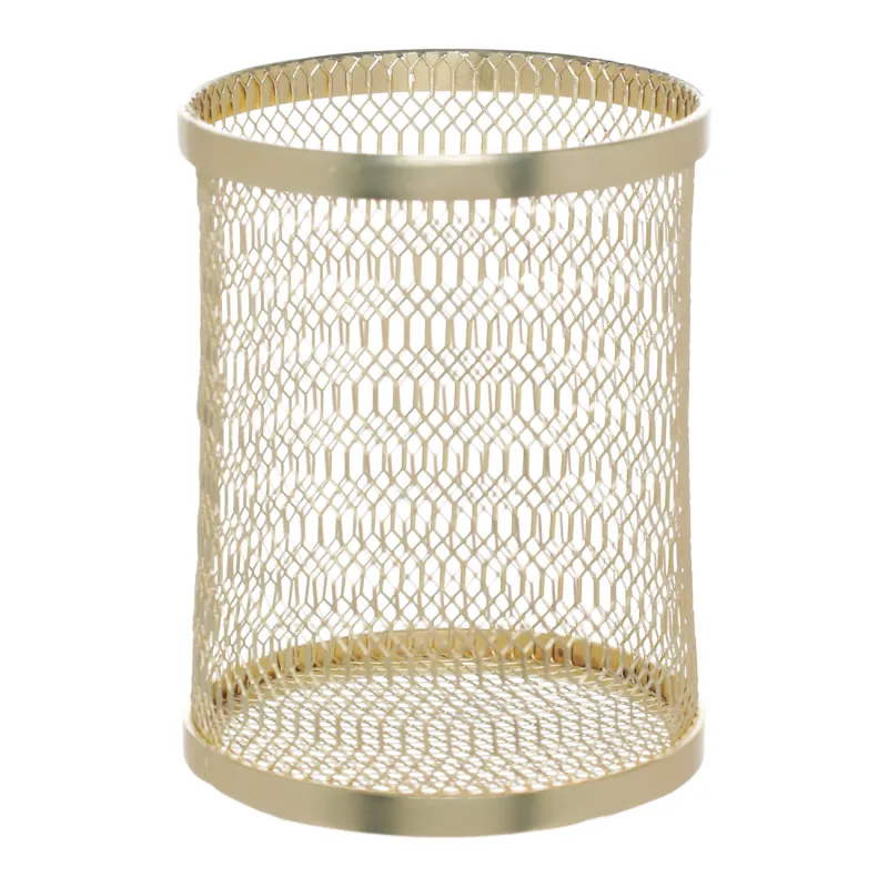 Cosmetic brush stand, 10 cm, metal, gold, Nimbus