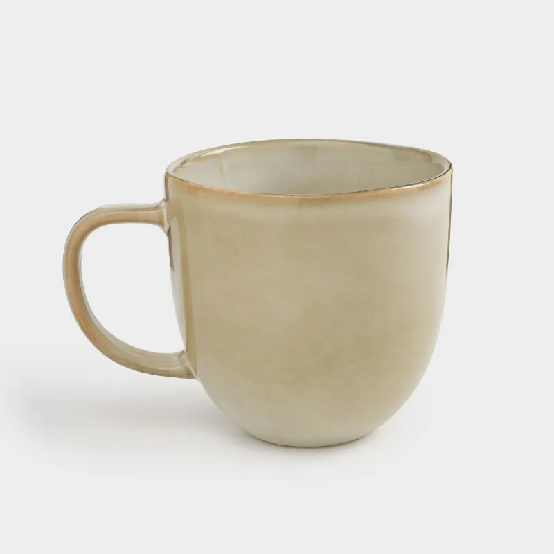 Mug, 400 ml, ceramic, beige, Burgos, image-3
