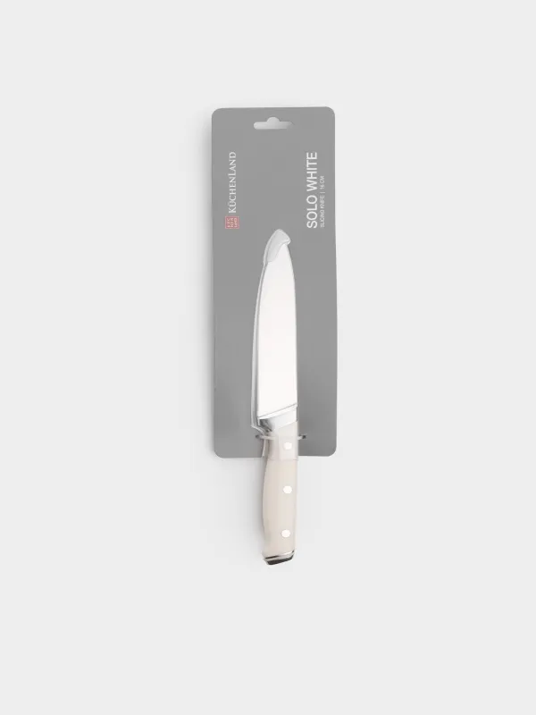 Slicing knife, 16 cm, steel / plastic, white, Solo white, image-3