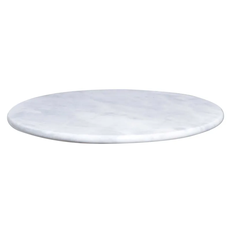 Serving dish, 30 cm, rotating, marble, white, Marble