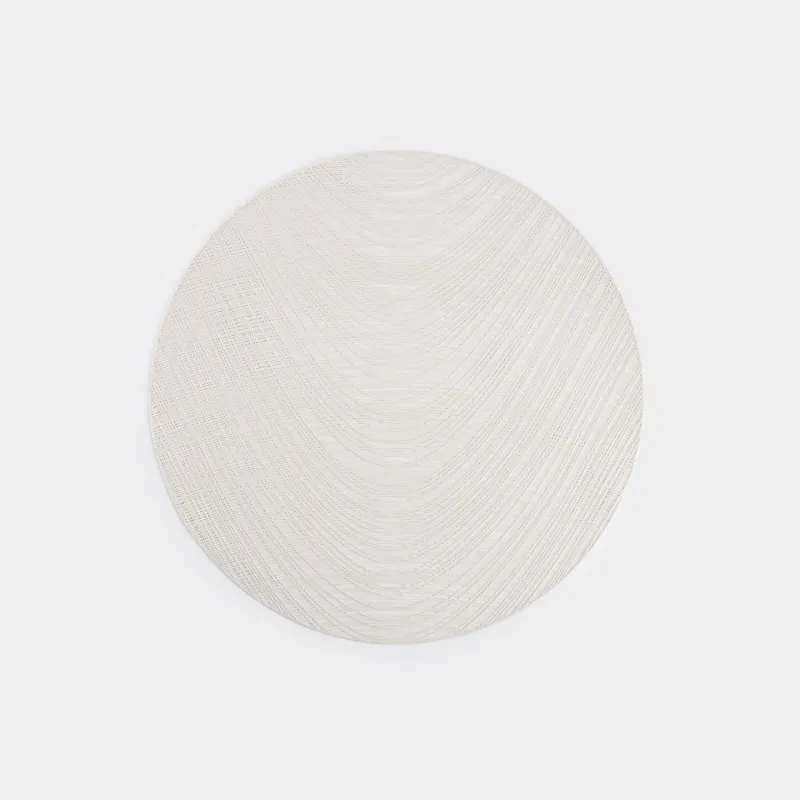 Napkin for appliances, 38 cm, PVC, round, white, Azhur Grid