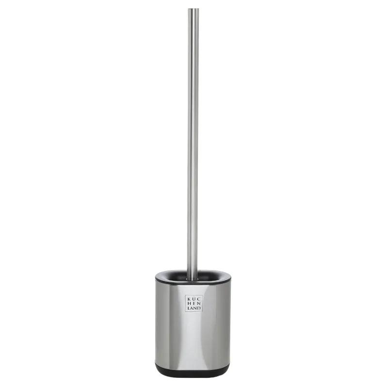 Toilet brush, 53 cm, with stand, rubber / steel, Antei