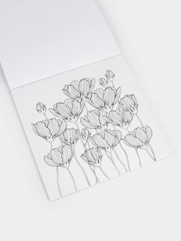 Coloring book, 20x20 cm, 24 sheets, with glitter, Patterns and animals, Draw, image-2