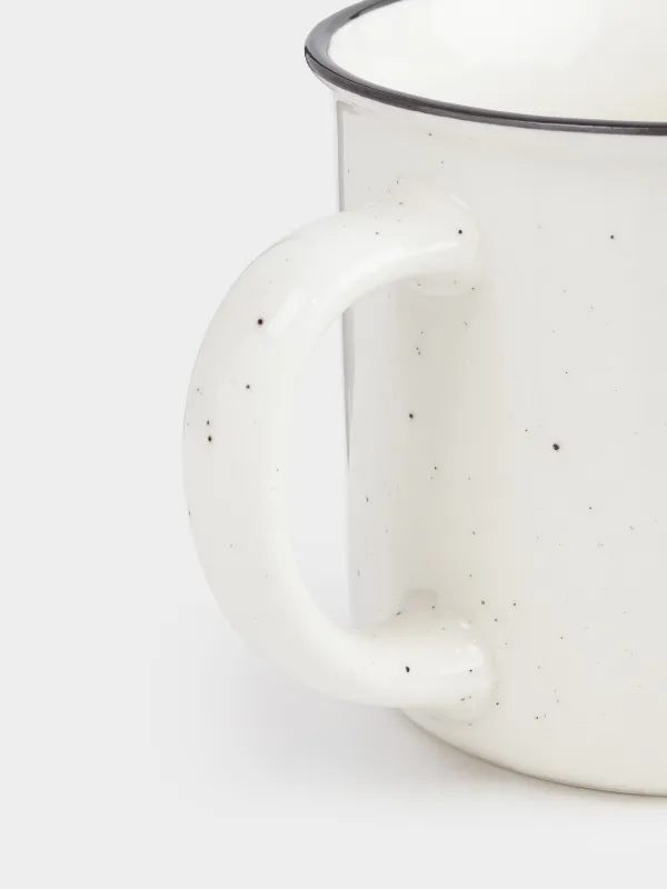 Mug, 360 ml, Porcelain N, milky, speckled, Kitten, Cat, image-4