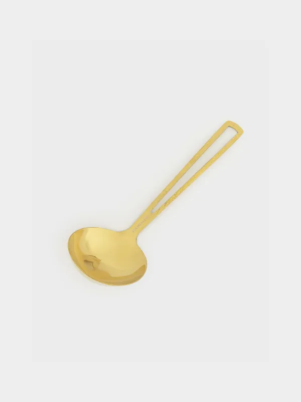 Ladle, 22 cm, steel, golden, Viron gold, image-1