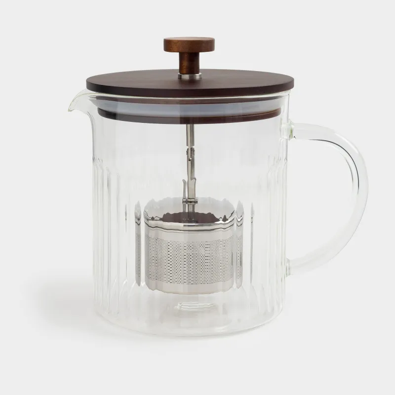 Teapot, 1 l, glass B / steel, Bell R