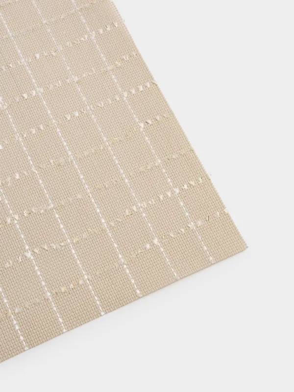 Placemat, 30x45 cm, PVC / polyester, rectangular, beige, Cage, Solid, image-2