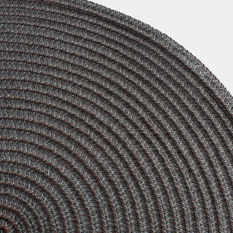 Placemat, 38 cm, polypropylene/PET, Round, Graphite, Basic, image-2