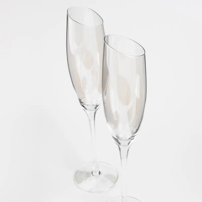Champagne glass, 180 ml, 2 pcs, glass, mother of pearl, Charm L polar, image-1