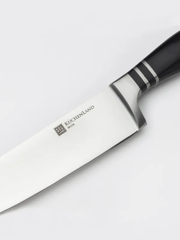 Knife set, 5 pr, in stand, steel / plastic / wood, Acapella, image-4