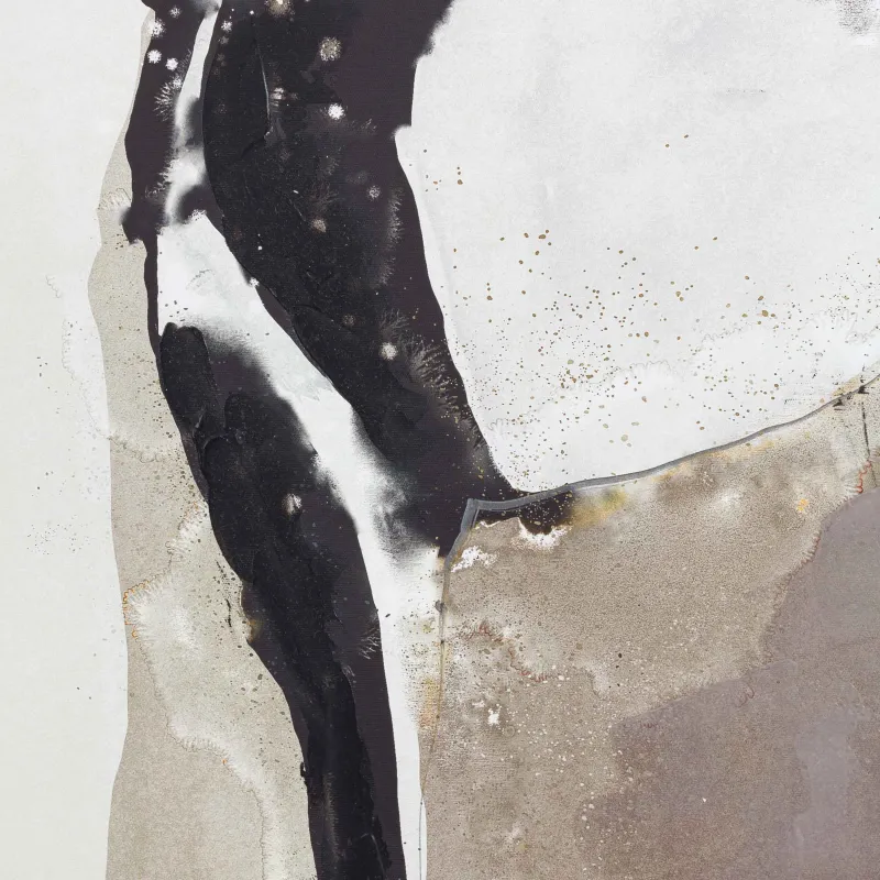 Framed painting, 80x120 cm, canvas, brown and black, Abstract, image-4