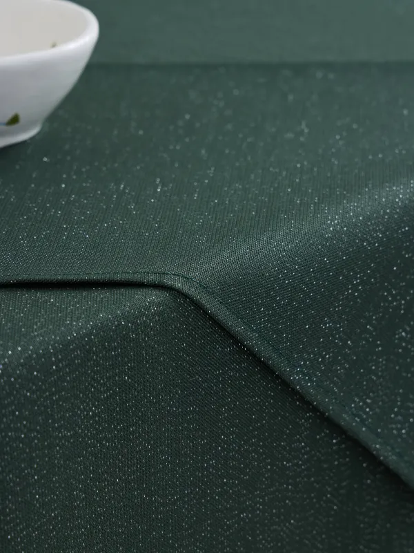 Placemat, 30x45 cm, polyester, rectangular, dark green, Green speckled, image-5