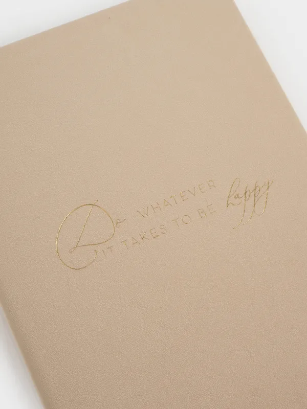 Notebook, with pen, 15x20 cm, 80 l, polyurethane, milky, B&G, image-5