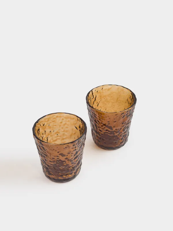 Glass, 10 cm, 250 ml, 2 pcs, glass R, brown, Frozen, image-1