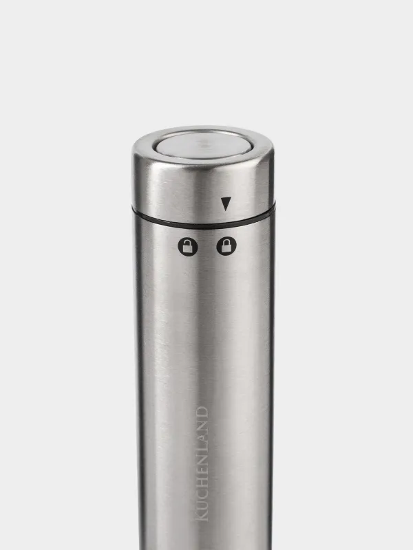 Spice mill, 19 cm, electric, steel, Classic, image-2