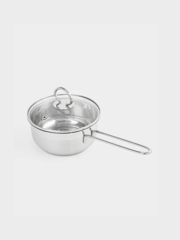 Saucepan, 16 cm, 1.4 l, with lid, steel / glass, Egoist lite, image-7