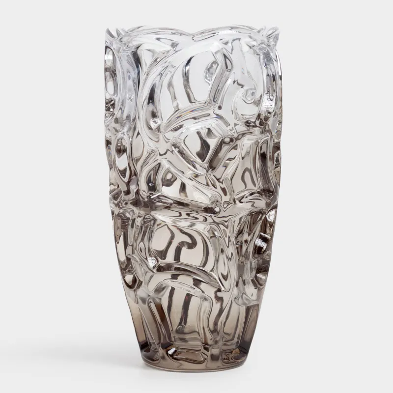 Flower vase, 29 cm, glass R, color, Patterns, Gala