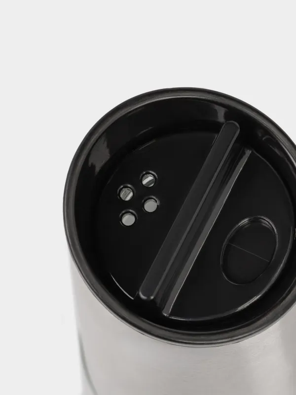 Salt and pepper set, 15 cm, on a stand, glass / metal, Classic color, image-5