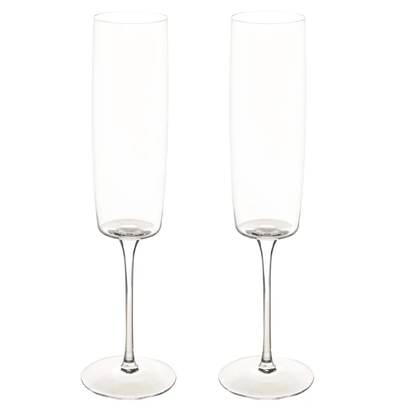 Champagne glass, 260 ml, 2 pcs, glass, Lienza, image-0
