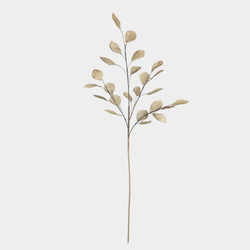 Decorative branch, 1,1 m, plastic / paper, Leaves, Broadleaf decor
