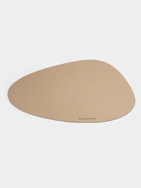 Napkin for appliances, 37x45 cm, PVC, curly, golden beige, Rock, image-1