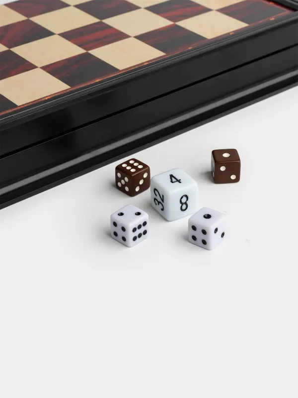 Board game, 25x25 cm, checkers/backgammon, road, plastic, Hobby light, image-3