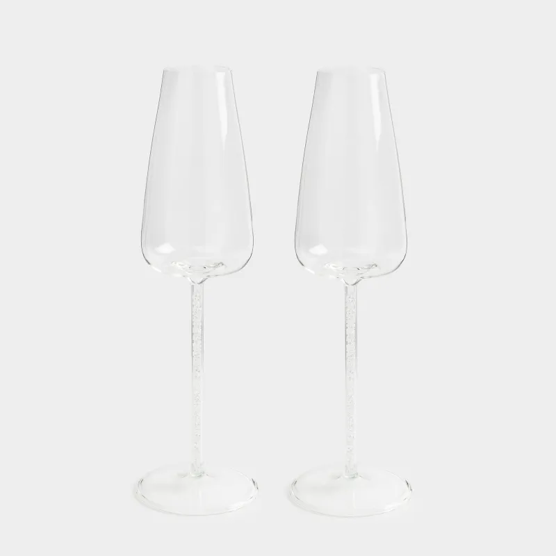 Drinking glass, 270 ml, 2 pcs, B glass / rhinestones, Sorento crystal