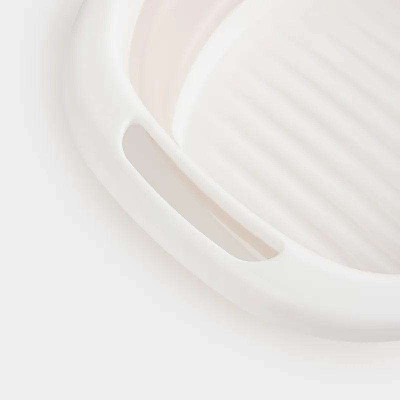 Folding basin, 10 l, ribbed bottom, plastic / rubber, beige-pink, Foldaway, image-4