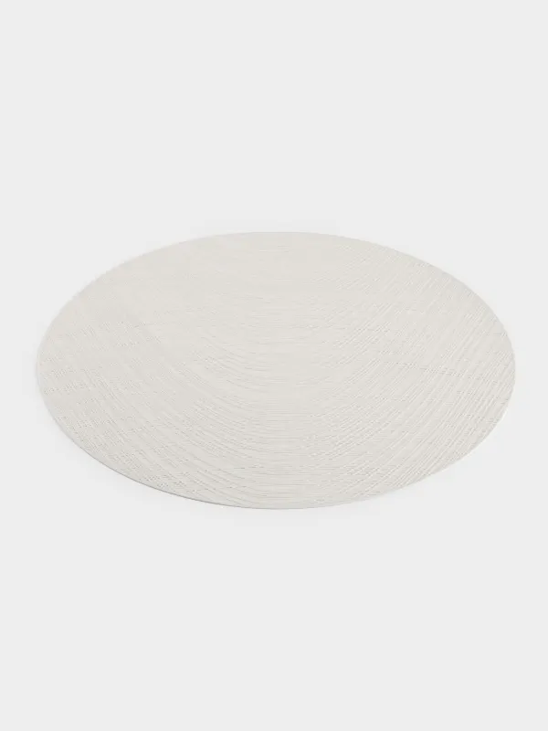 Napkin for appliances, 38 cm, PVC, round, white, Azhur Grid, image-1