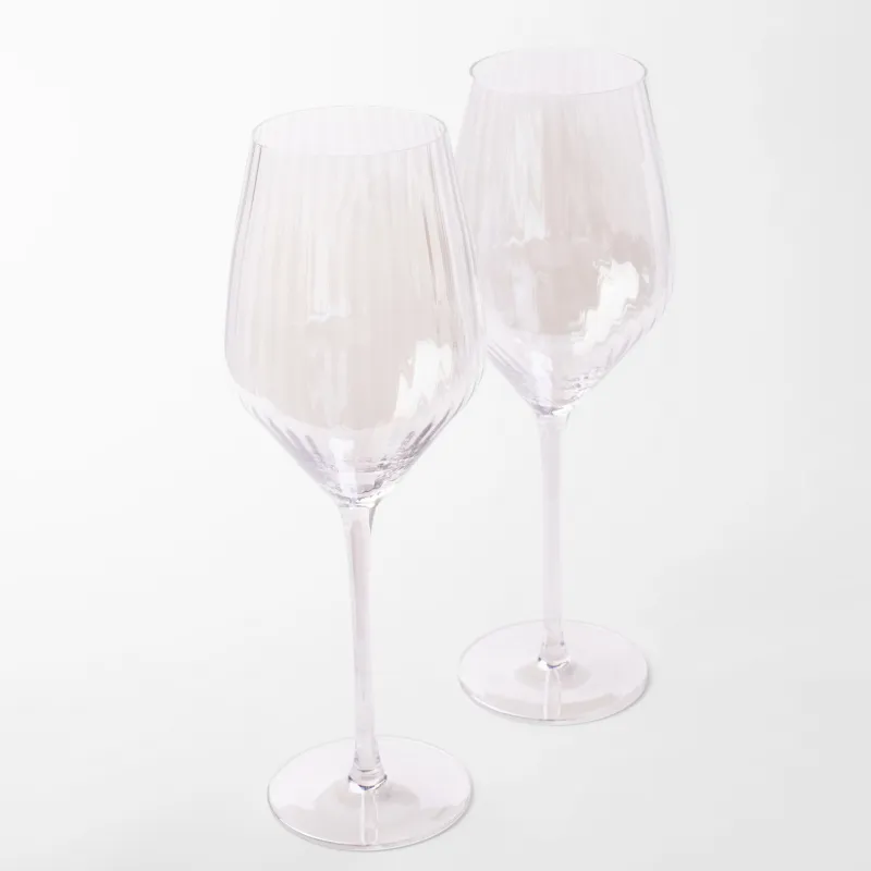 Drinking glass, 500 ml, 2 pcs, glass, mother of pearl, Lombardy polar, image-1