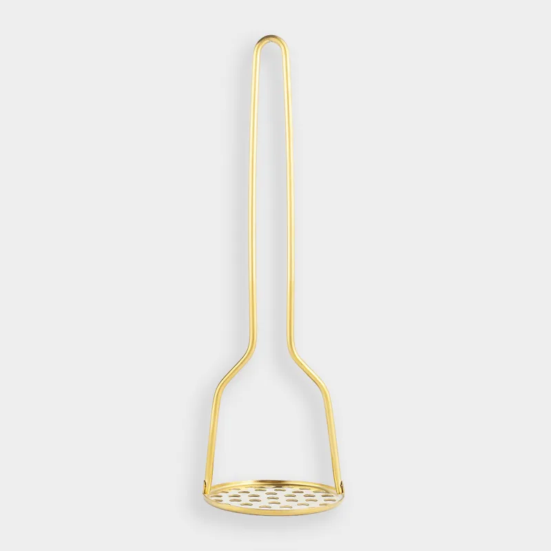 Puree press, 28 cm, steel, golden, Device gold